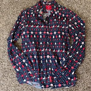 Cactus Man Slim Fit Holiday Button Down Shirt